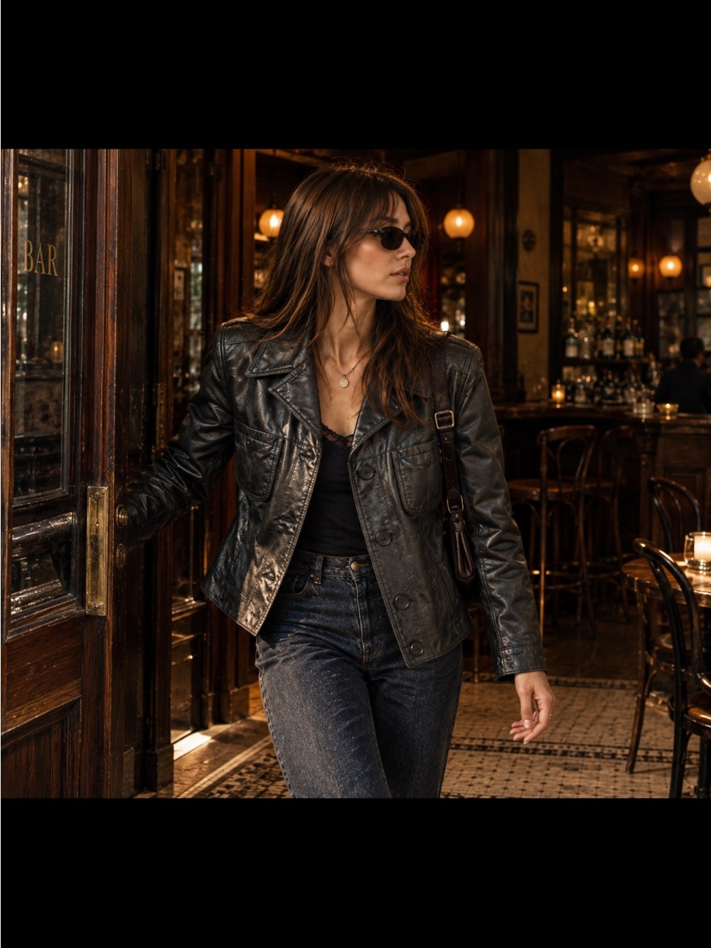 DANIER, black leather jacket!